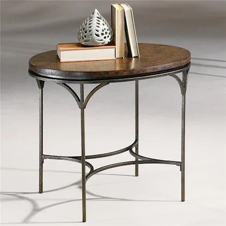 Oval End Table